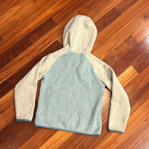 ⭐️ L.L.Bean's Sweater Fleece, Hooded Colorblock Size Small 8 - Picture 6 of 7